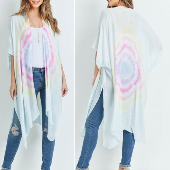 Trend Setter Diva Boutique Sweaters - Tie Dye Kimono